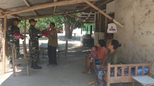 Pos Haslot Bagikan Bendera Merah Outih Kepada Warga Binaan Jelang HUT RI ke 80