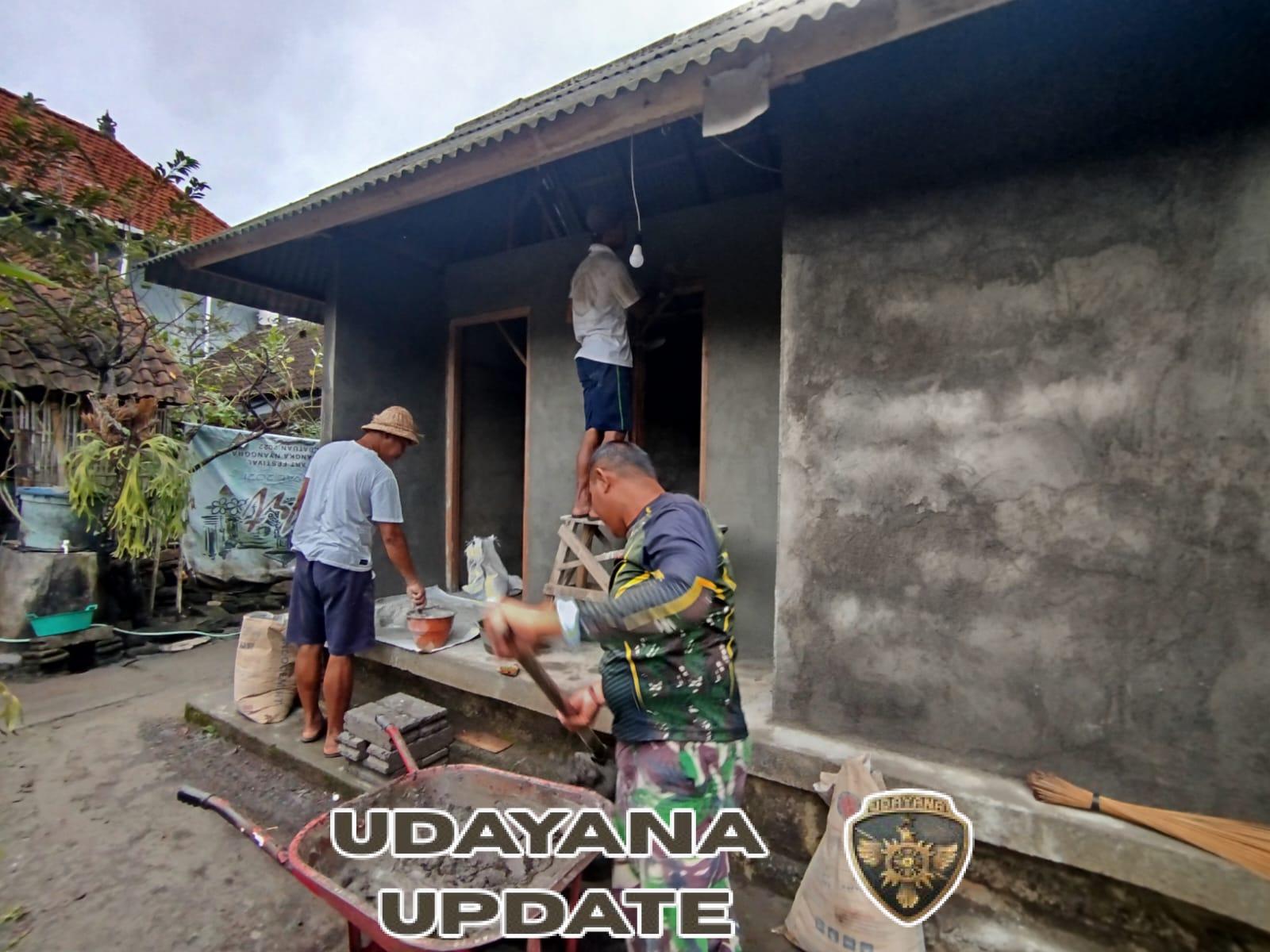 TMMD 125 Gianyar: TNI Turun Tangan Bangun Hunian Layak untuk Warga Kurang Mampu