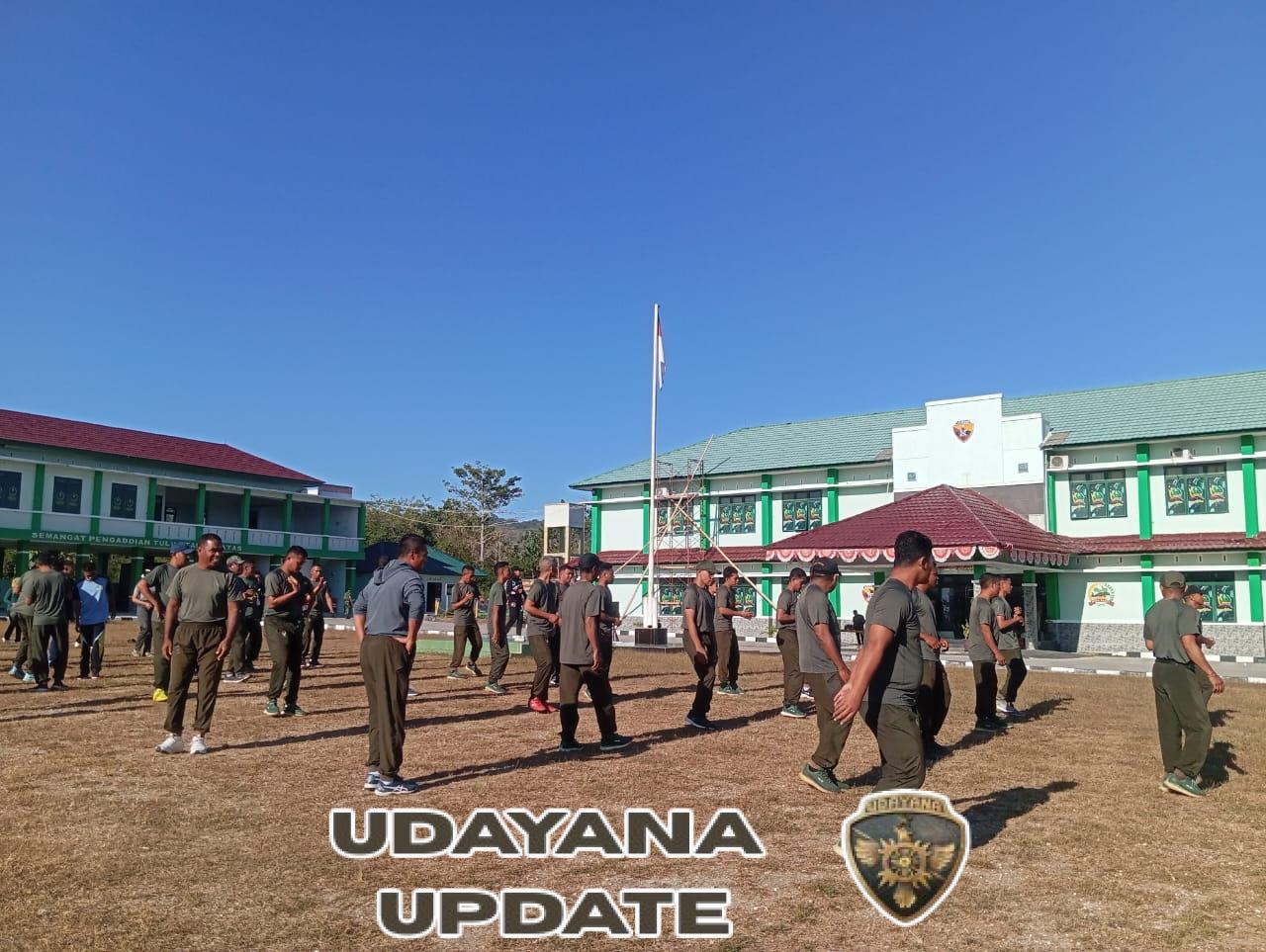 Tingkatkan Kebugaran, Anggota Kodim 1629/SBD Rutin Senam SKJ 88 Tiap Selasa dan Jumat