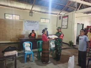 Kodim 1602/Ende Aktif Amankan Distribusi Beras CBP di Wilayah Binaan