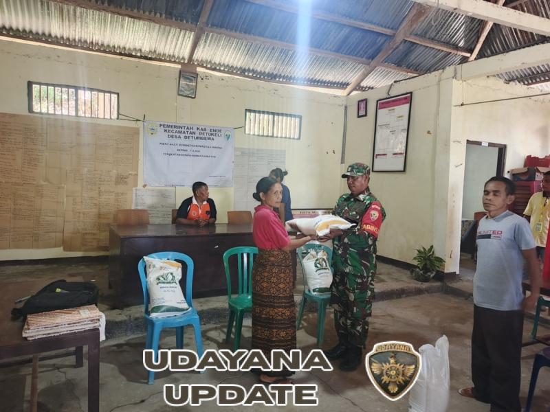 Kodim 1602/Ende Aktif Amankan Distribusi Beras CBP di Wilayah Binaan