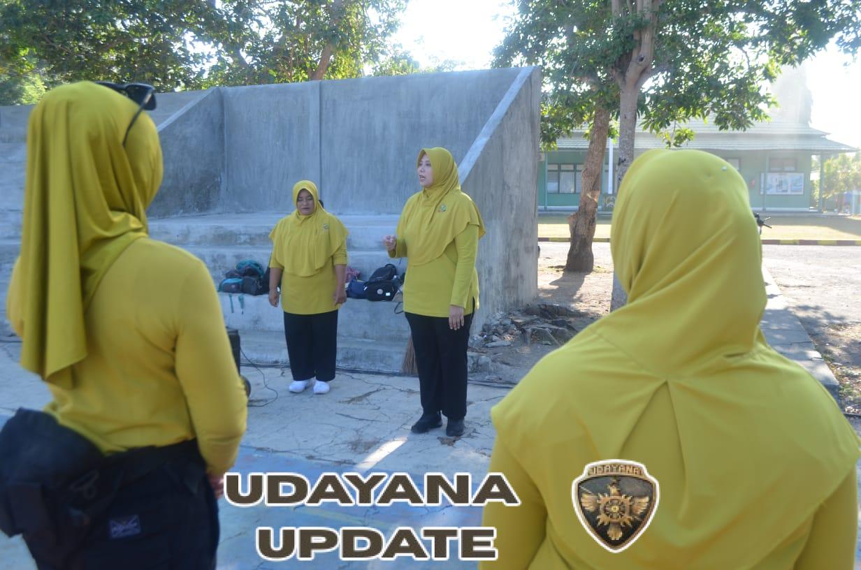 Kompak, Persit Kodim Dompu Gelar Senam Sehat