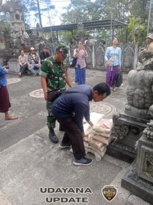 Babinsa Hadiri Kegiatan Pembagian Beras KPM Kepada Warga Binaan