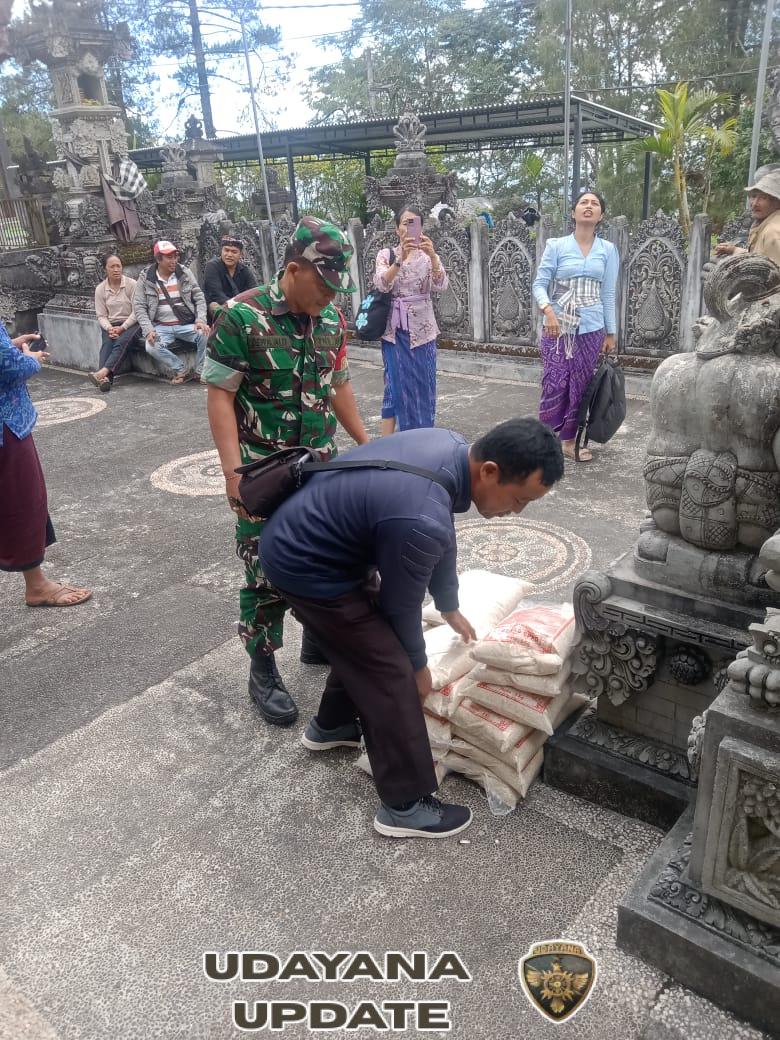 Babinsa Hadiri Kegiatan Pembagian Beras KPM Kepada Warga Binaan