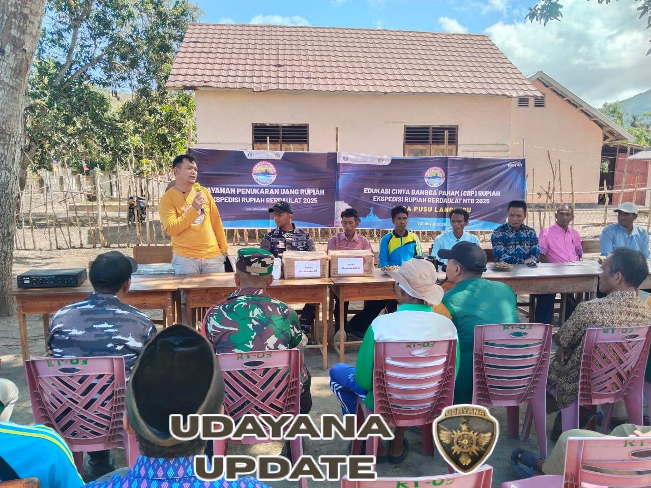 Babinsa Pusu dan Bank BI Bersinergi Edukasi Uang Rupiah di Wilayah Terpencil