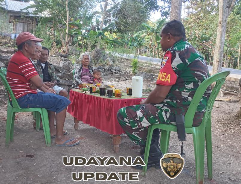 Babinsa Serda Efrem Diakon Fit Aktif Edukasi Warga Desa Taunbaen Soal Pentingnya Hidup Sehat