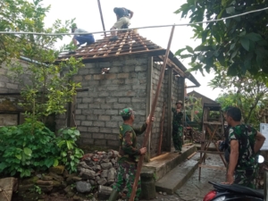 Gotong Royong TNI dan Warga Banjar Jeleka Diapresiasi Dansatgas TMMD Gianyar