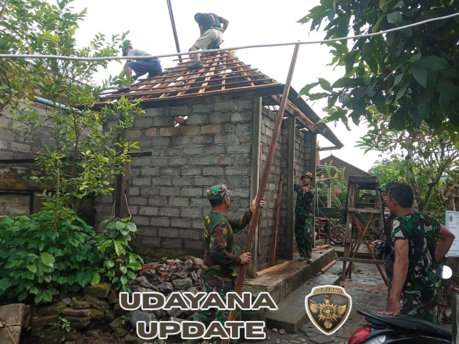 Gotong Royong TNI dan Warga Banjar Jeleka Diapresiasi Dansatgas TMMD Gianyar