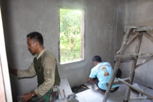 Perhatian Serius Dansatgas dan Perbekel, RTLH I Ketut Pait Kini Layak Huni