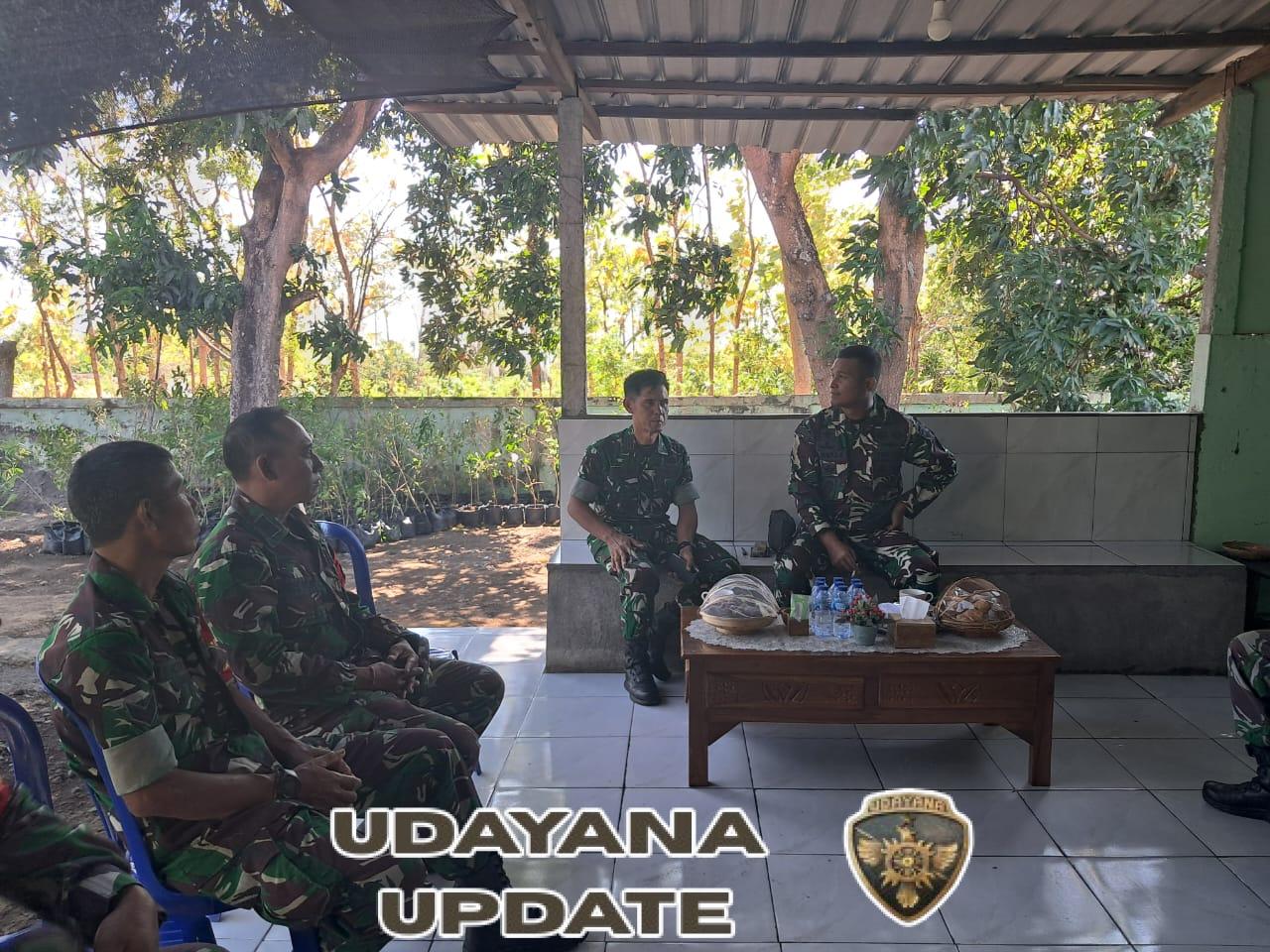 Kunjungan ke Koramil 1623-08/Kubu, Dandim akan secepatnya melaksanakan pengeboran sumur.