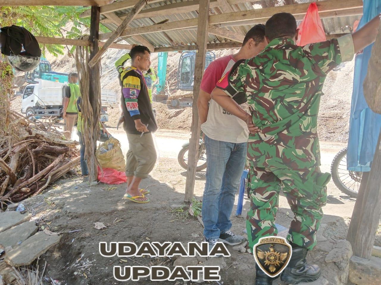 Pengamanan Proyek Strategis, Babinsa Kodim 1602/Ende Jaga Ketertiban di Lokasi Penggusuran