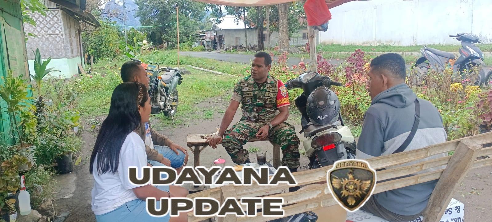 Tingkatkan Kedekatan dengan Rakyat, Babinsa Ende Laksanakan Pengamanan Wilayah