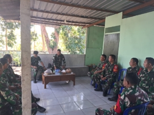 Kunjungan ke Koramil 1623-08/Kubu, Dandim akan secepatnya melaksanakan pengeboran sumur.