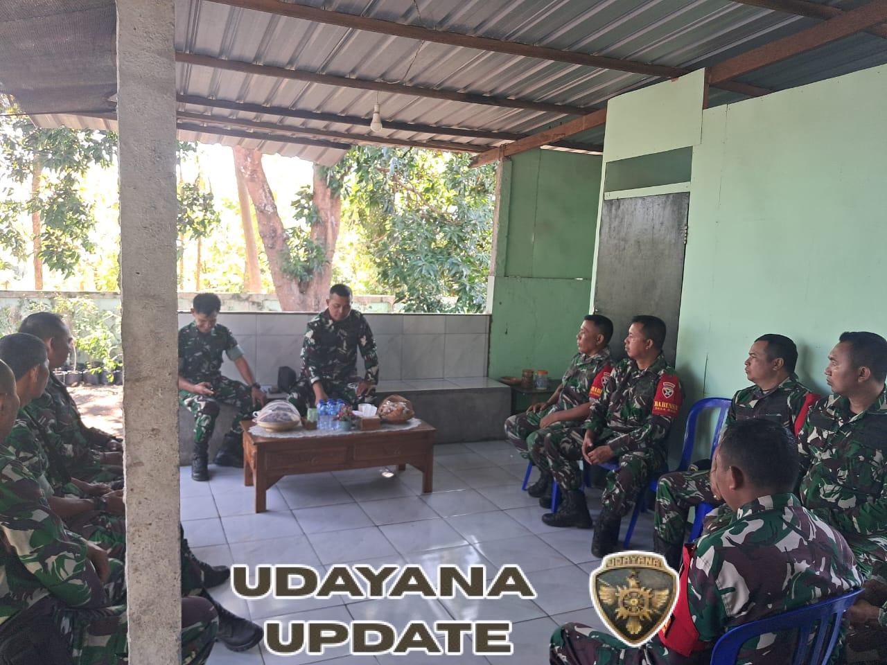 Kunjungan ke Koramil 1623-08/Kubu, Dandim akan secepatnya melaksanakan pengeboran sumur.