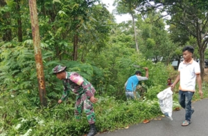 Kodim 1602/Ende Intensifkan Pengamanan Wilayah dan Sosialisasi Kesehatan di Wolomage
