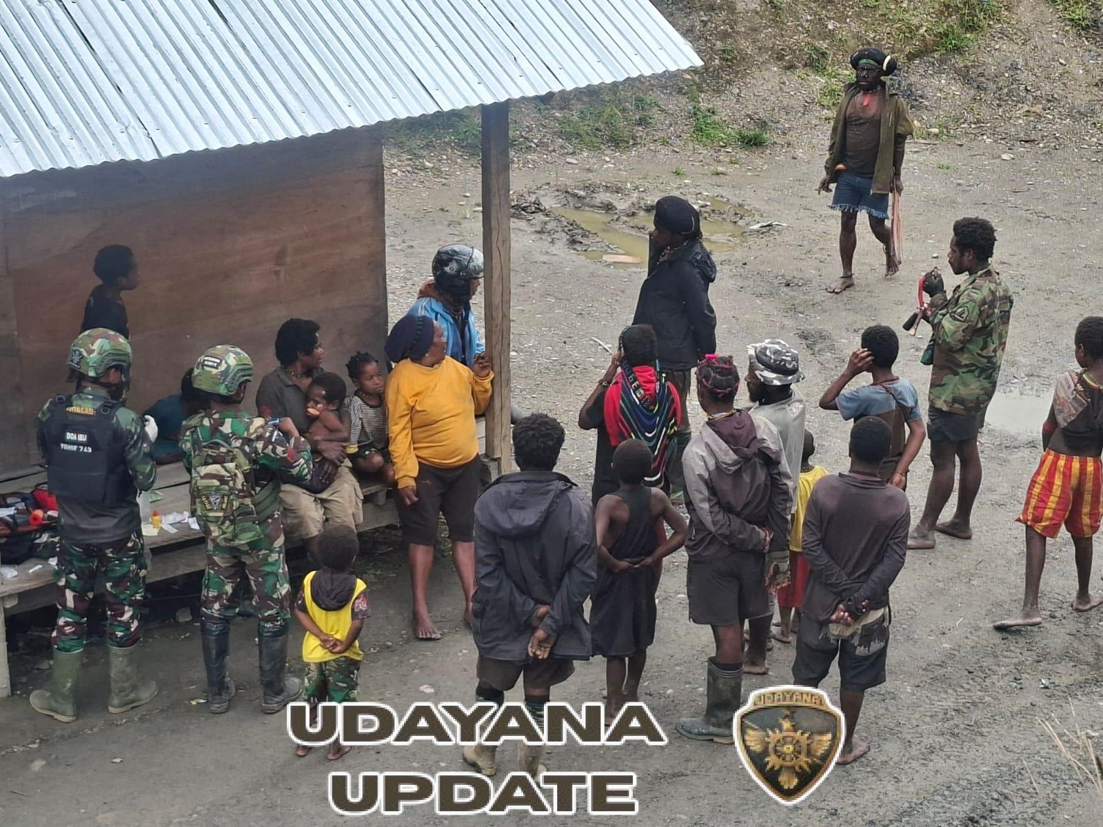 Tanggap dan Peduli, Satgas Yonif 743/PSY Bantu Anak Papua yang Terluka
