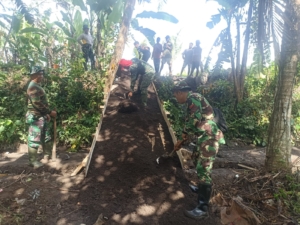 Sinergi TNI dan Masyarakat Puaya–Lantangidung, Jalan Usaha Tani Jadi Kenyataan