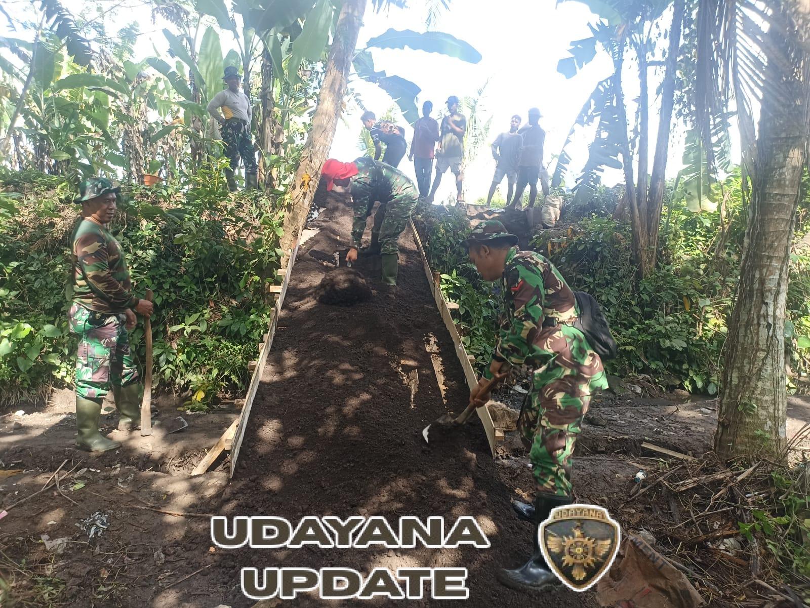 Sinergi TNI dan Masyarakat Puaya–Lantangidung, Jalan Usaha Tani Jadi Kenyataan