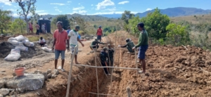 Optimalkan Pembangun Infrastruktur Jalan, Satgas TMMD 125 Kodim Belu Bangun Drainase