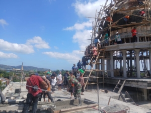 Gotong Royong Cor Kubah Masjid, Bukti Kebersamaan