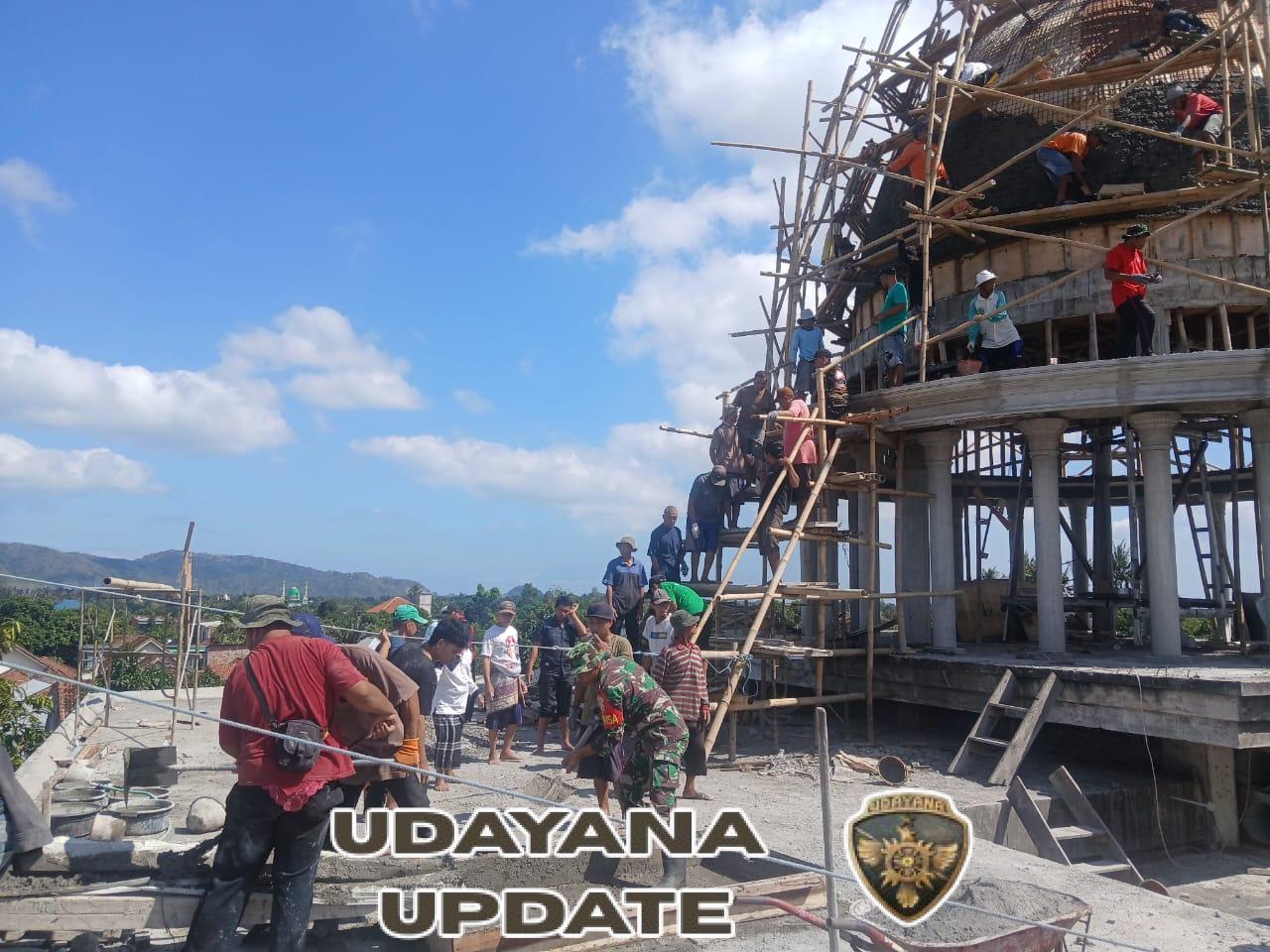 Gotong Royong Cor Kubah Masjid, Bukti Kebersamaan