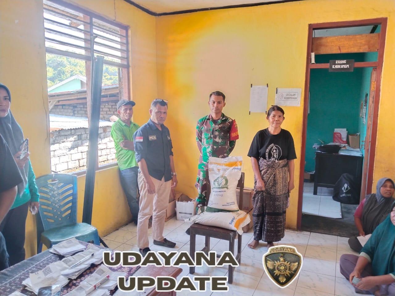 Kodim 1602/Ende Pastikan Bantuan Beras Pemerintah Tersalurkan dengan Baik di Wilayah Binaan