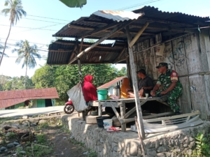 Komsos dan Puldata Teritorial Babinsa Kodim 1602/Ende Dapat Respons Positif Masyarakat