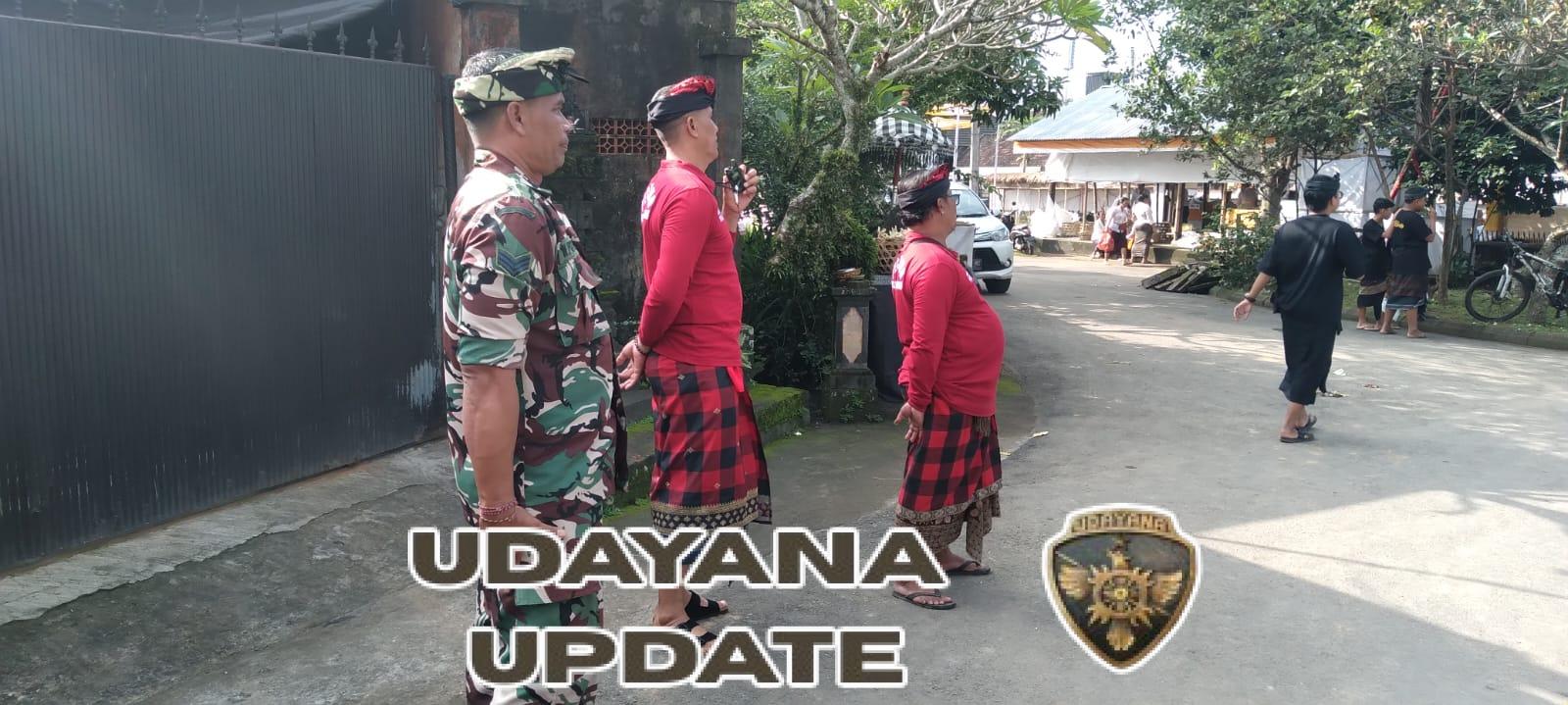 Kawal Upacara Ngaben Massal, Danramil dan Babinsa Wujudkan Kehadiran TNI di Tengah Rakyat