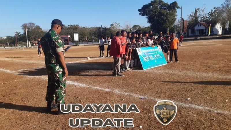 Sinergitas Dalam Tugas Babinsa dan Bhabinkamtibmas PAM Pertandingan Sepak Bola