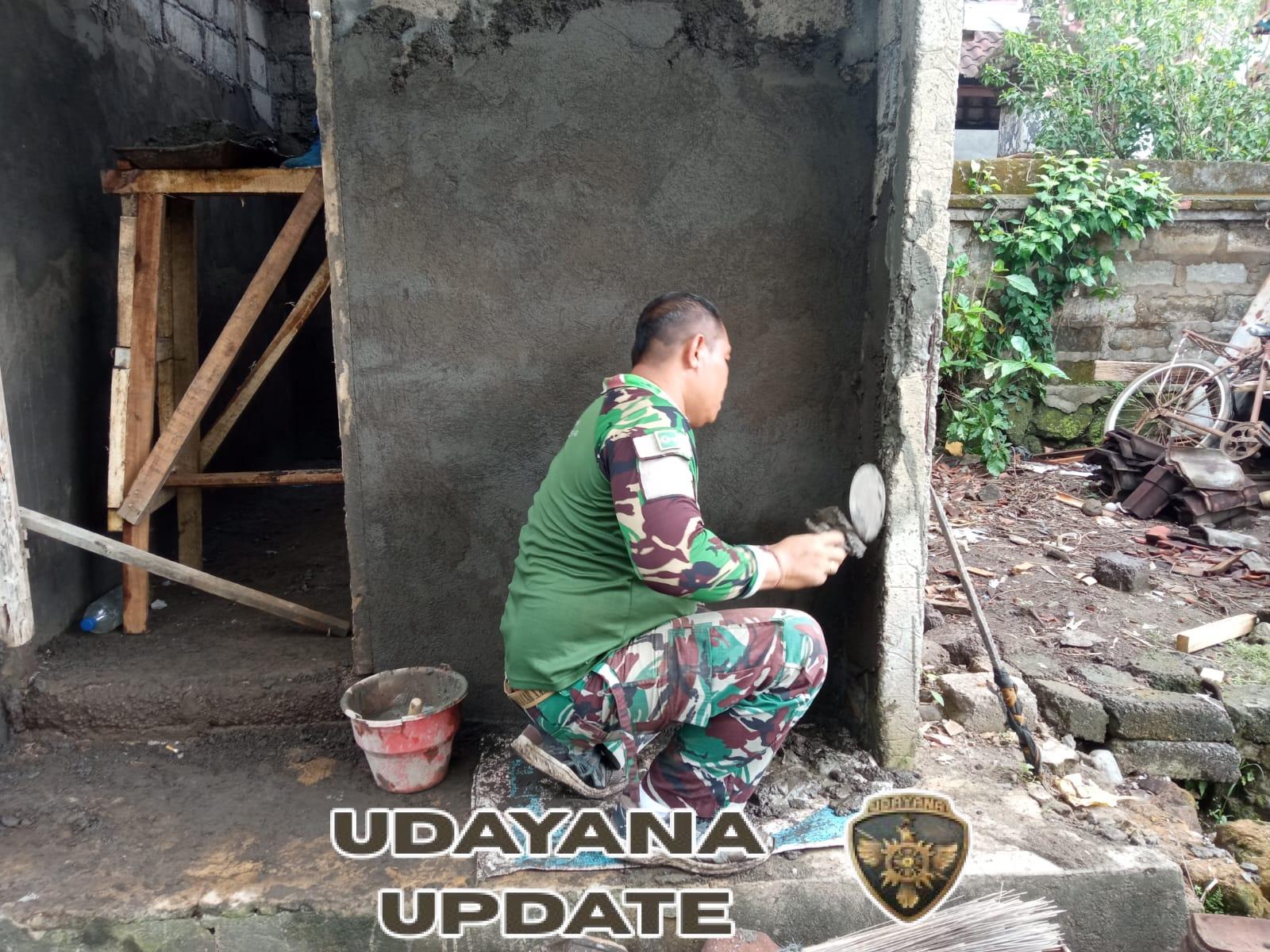 Kolaborasi TNI dan Warga Desa Batuan Wujudkan Hunian Layak bagi Ketut Suweta