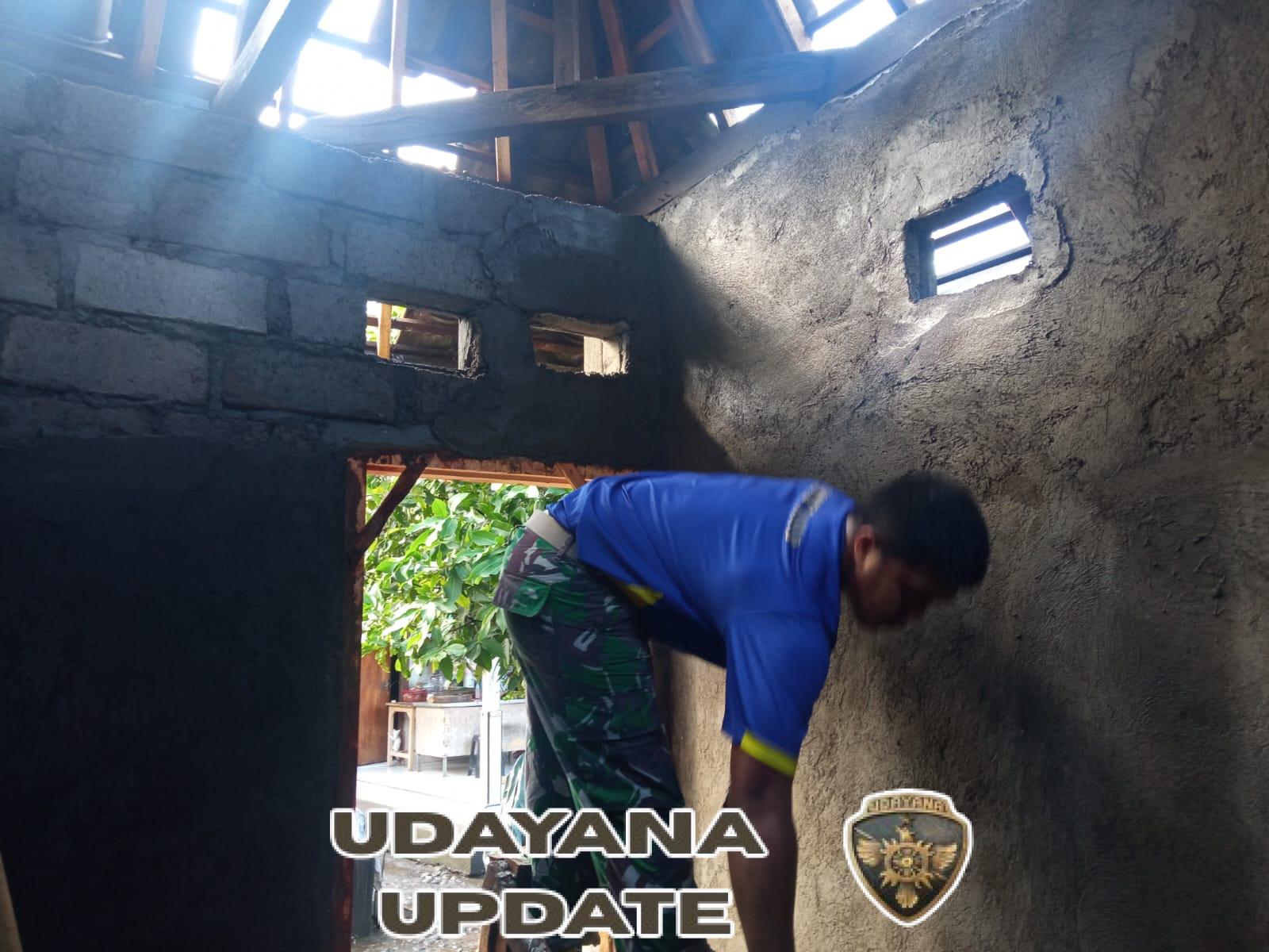 Gotong Royong Satgas TMMD dan Masyarakat Wujudkan Rumah Layak Huni