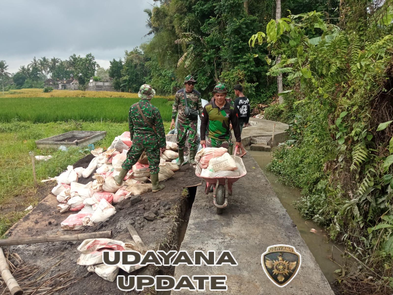 TMMD Buka Akses Jalan Usaha Tani, Dansatgas Apresiasi Semangat Gotong Royong Warga Batuan