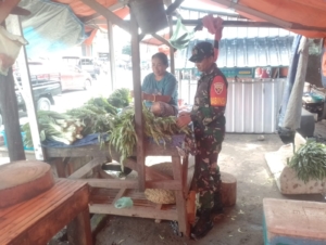 Wujudkan Kamtibmas, Babinsa Koordinasi dengan Warga di Nualise