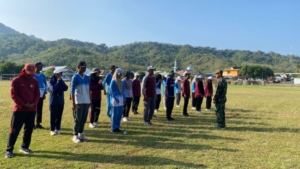 Koramil 1628-02/Sekongkang Laksanakan Pelatihan Paskibraka dan Komsos Serentak di Wilayah Binaan
