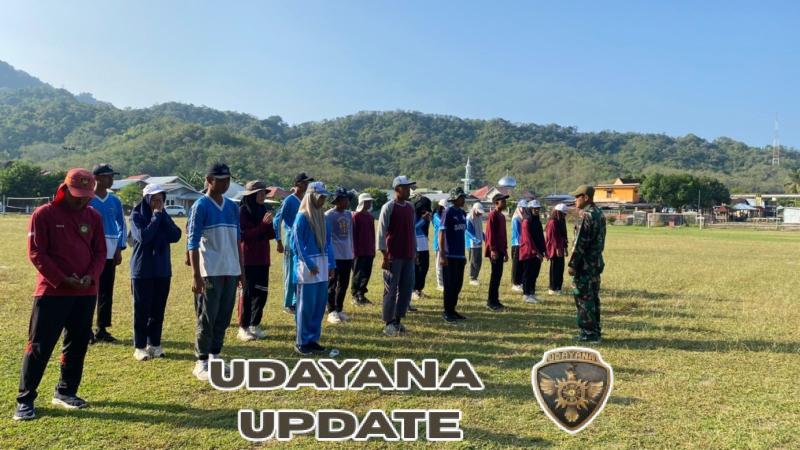 Koramil 1628-02/Sekongkang Laksanakan Pelatihan Paskibraka dan Komsos Serentak di Wilayah Binaan