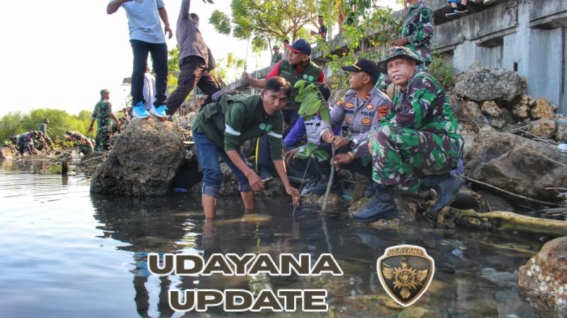 Koramil 04/Woha Tanam Mangrove di Pantai Kalaki, Libatkan Masyarakat dan Pelajar