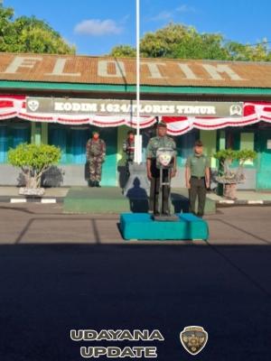 Upacara Bendera, Cermin Jiwa Pengabdian Prajurit Kodim 1624/Flotim