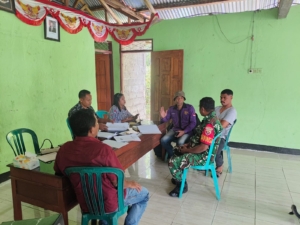 Babinsa dan Kepala Desa Jamokeasa Lakukan Puldata untuk Peningkatan Data Pembangunan