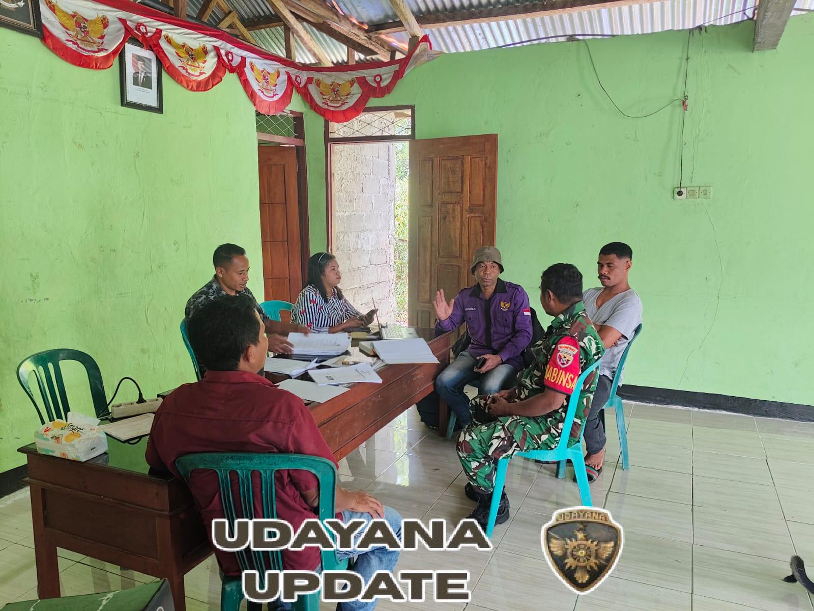 Babinsa dan Kepala Desa Jamokeasa Lakukan Puldata untuk Peningkatan Data Pembangunan