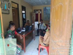 Babinsa Kodim 1602/Ende Laksanakan Puldata di Desa Kamubheka, Kecamatan Maukaro