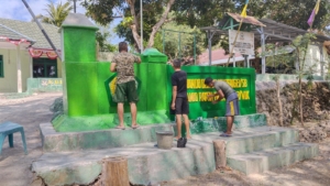 Sambut HUT RI ke-80, Koramil 02/Walakaka Percantik Pangkalan