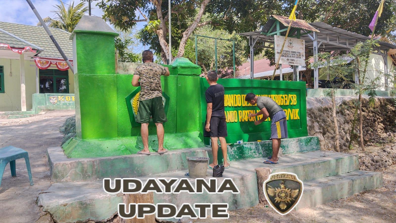 Sambut HUT RI ke-80, Koramil 02/Walakaka Percantik Pangkalan