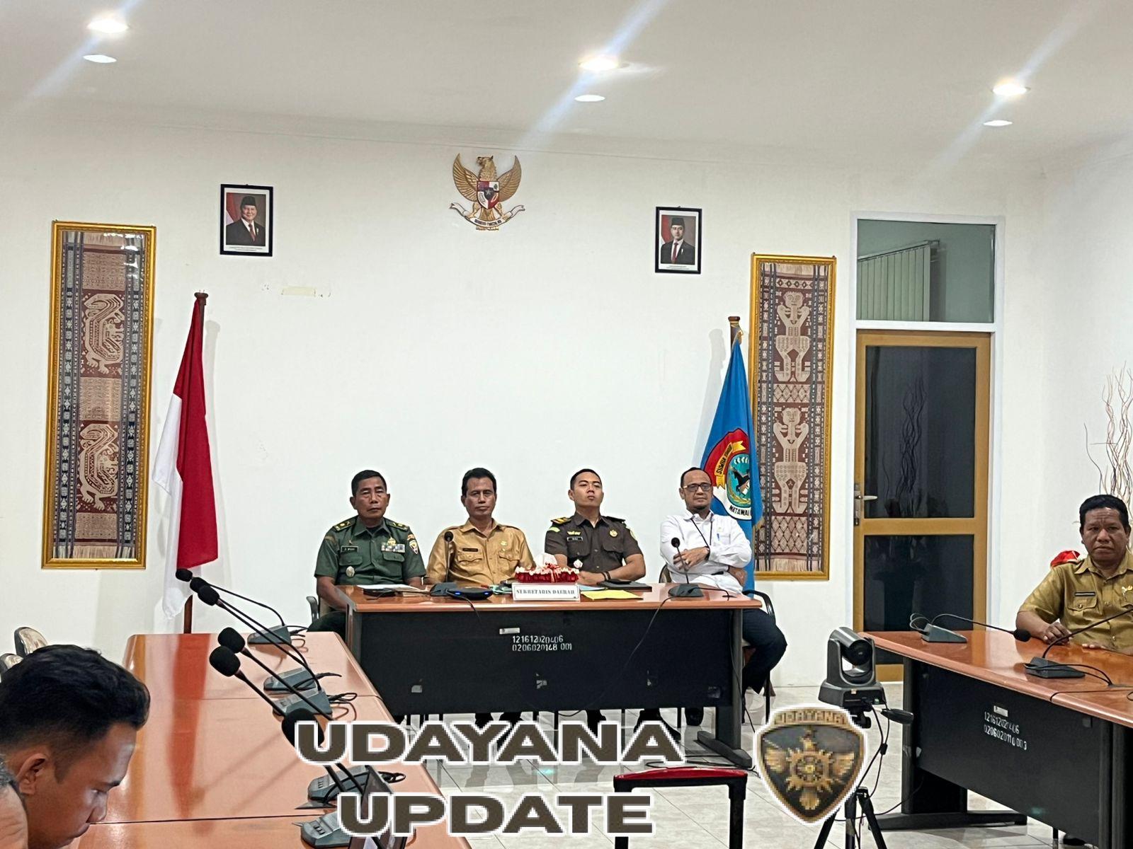 Kasdim 1601/Sumba Timur Hadiri Rakor Penyemarakkan HUT RI ke-80 dan Gerakan Bendera Merah Putih