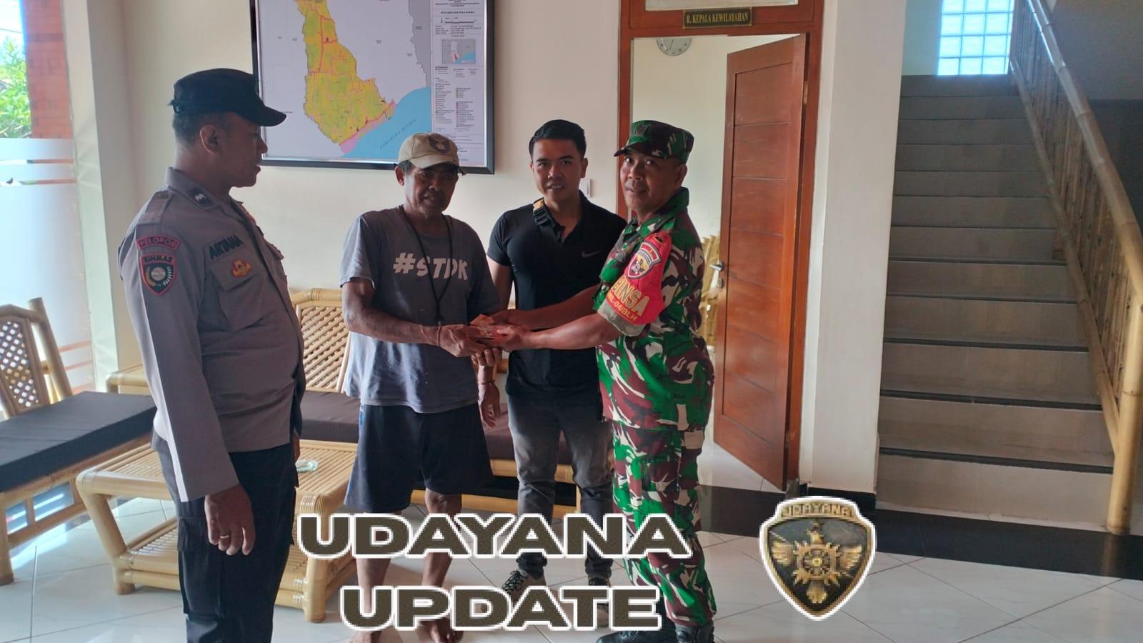 Babinsa Belega Dampingi Penyaluran BLT Dana Desa kepada 26 KPM