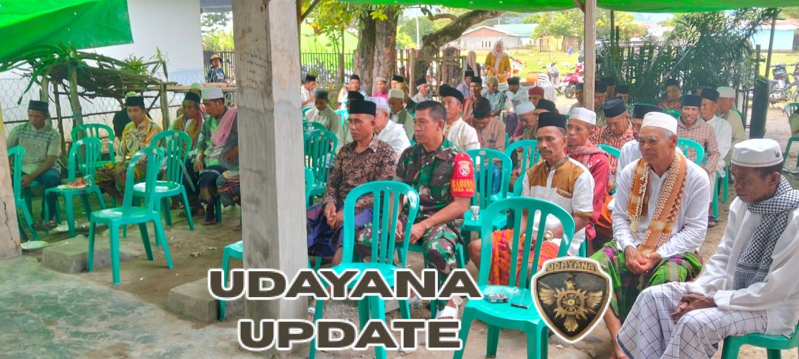 Babinsa Lune Hadiri Syukuran dan Ajak Warga Jaga Kamtibmas