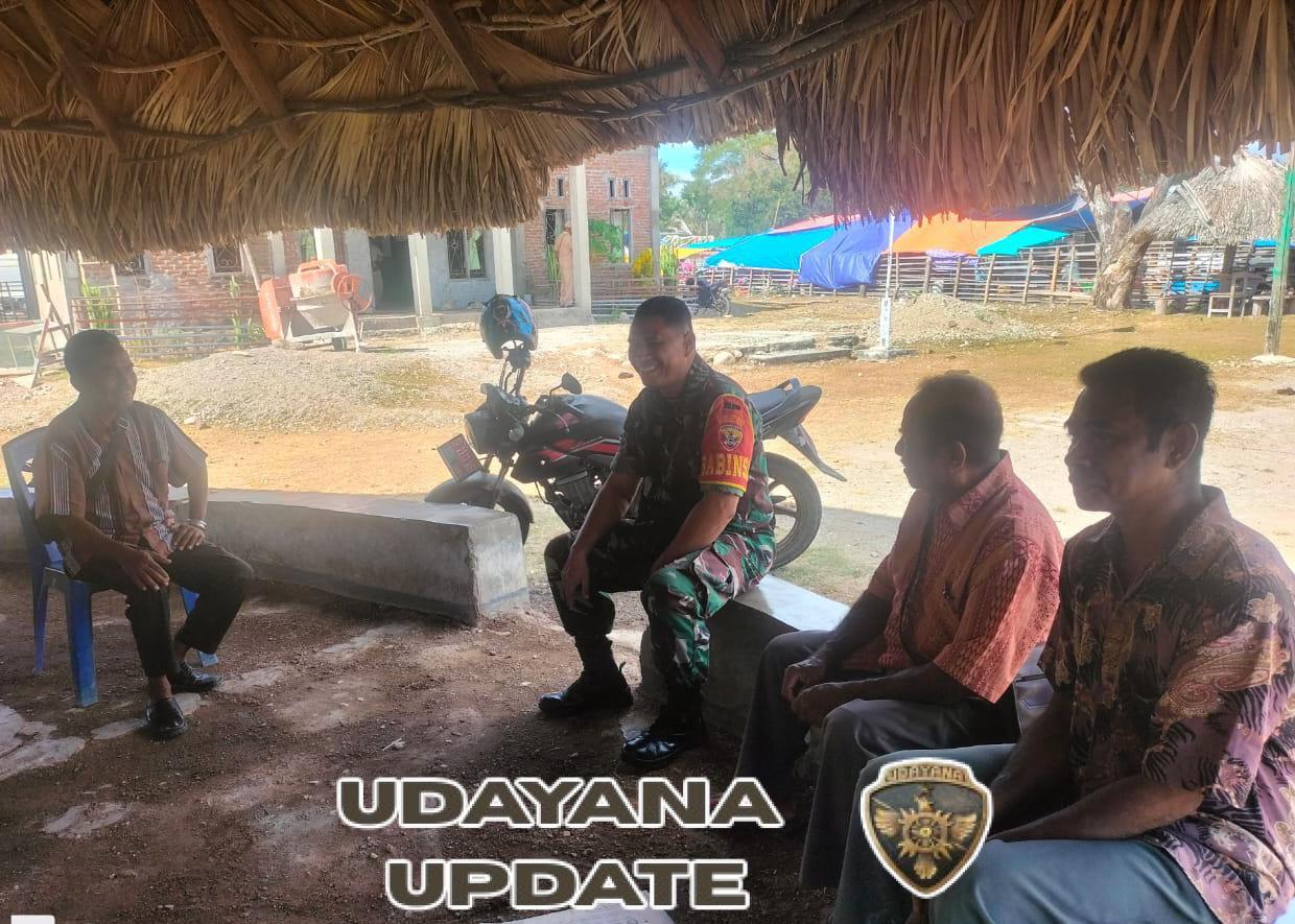 Serka Aries Umbu Himbau Warga Desa Maukabatan Jaga Keamanan dan Kebersihan