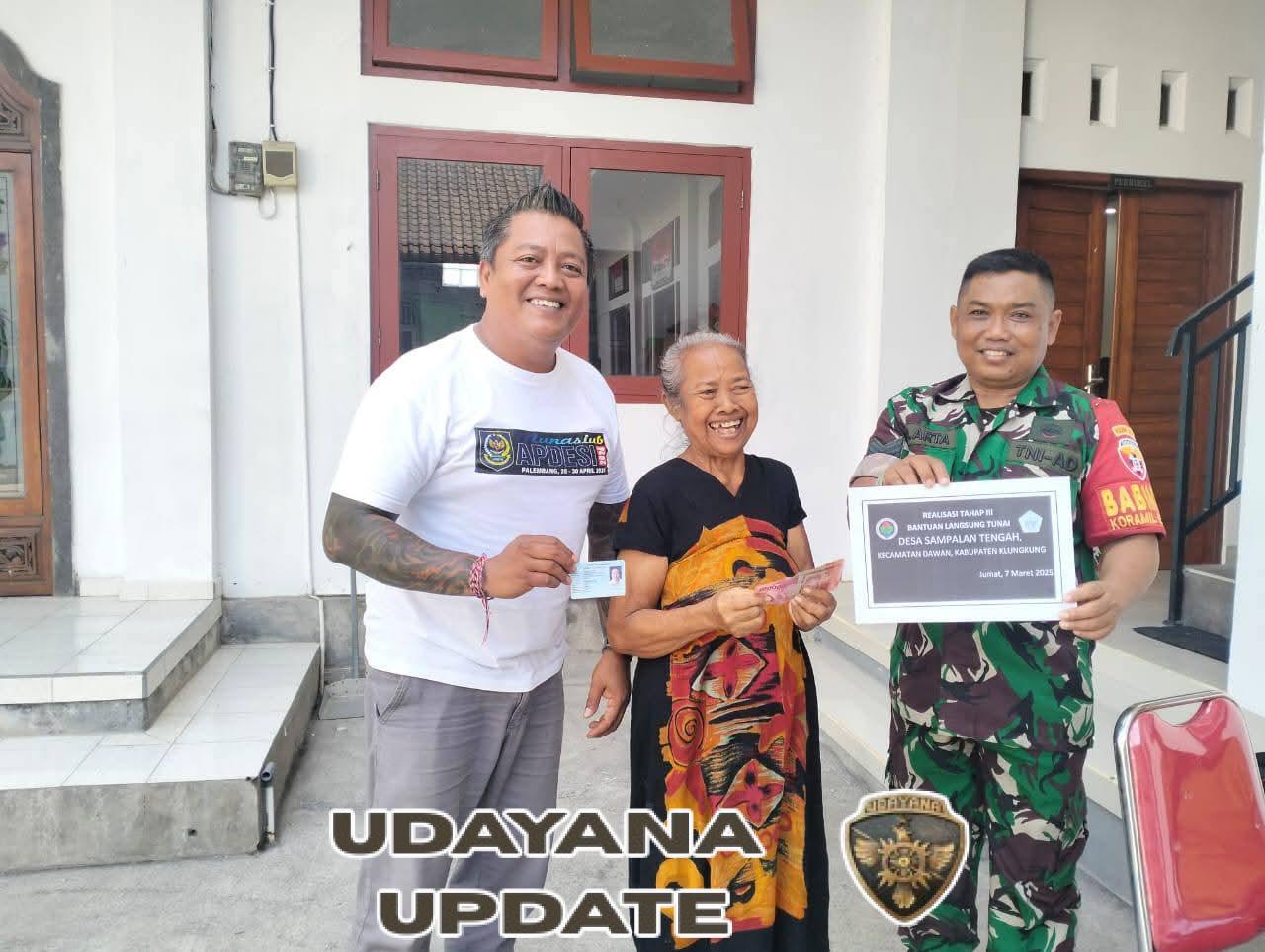 Babinsa Koramil Dawan Kawal Penyaluran BLT DD Bulan Agustus