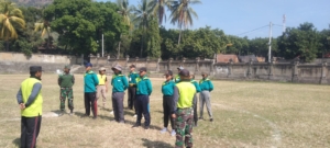 Babinsa latihkan Paskibra untuk Persiapan Yg Matang jelang HUT Ke 80 RI.