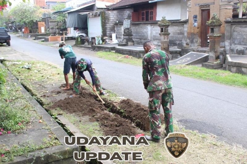 Sinergi Satgas TMMD dan Warga Hadirkan Jaringan Air Bersih di Sukawati