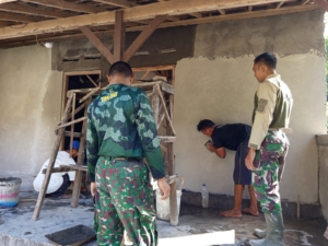 Lewat TMMD, TNI Bangunkan Harapan Baru Bagi I Wayan Pageh di Banjar Penida